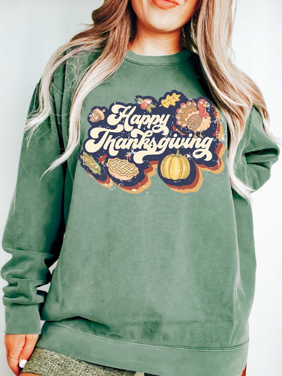 Family Thanksgiving Plus Size Sweatshirt