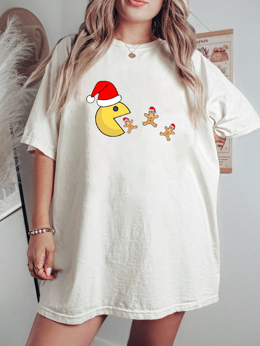 Plus Size Retro Game Christmas T-Shirt