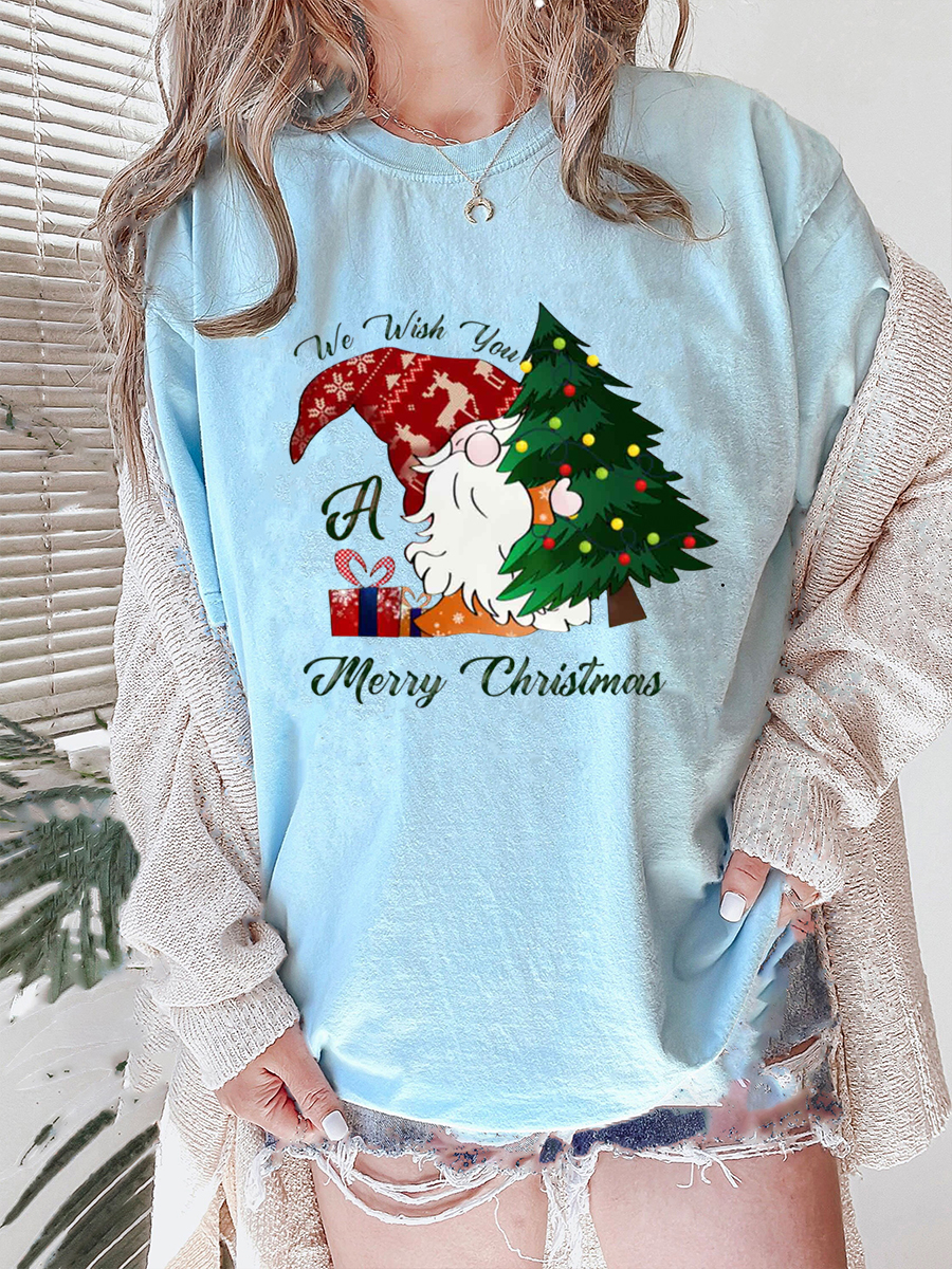 Plus Size Gnome Wish Christmas T-Shirt