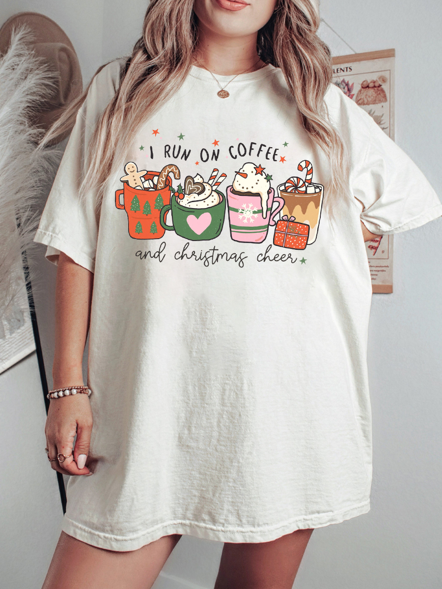 Christmas Coffee Plus Size T-Shirt