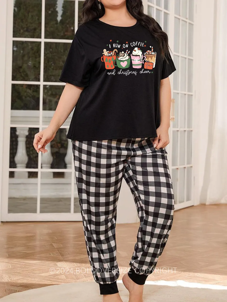 Vintage Christmas Coffee Pajama Set