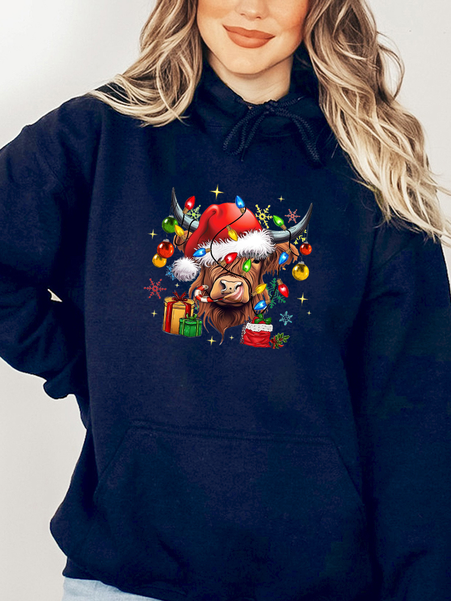 Christmas hoodie 2025 plus size