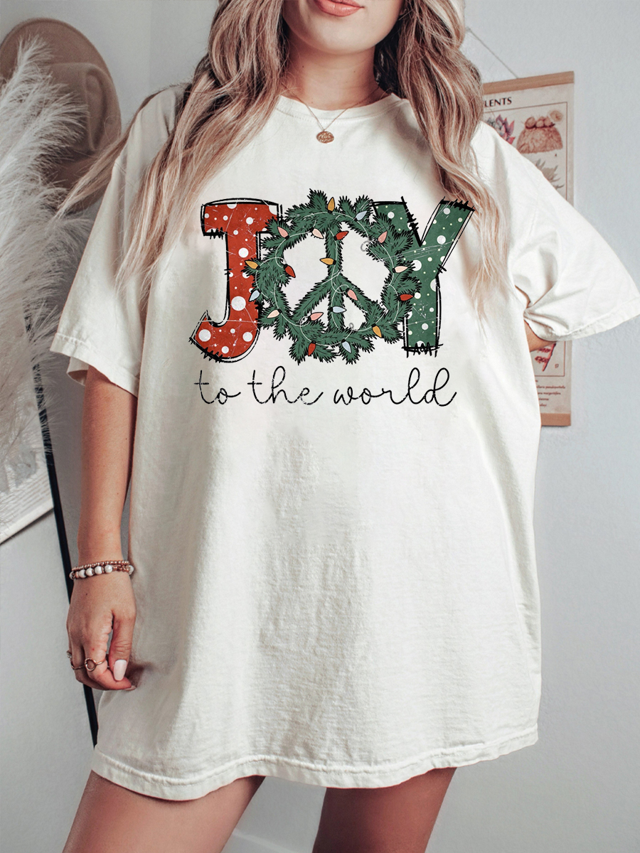 Plus Size Joy To The World T-Shirt