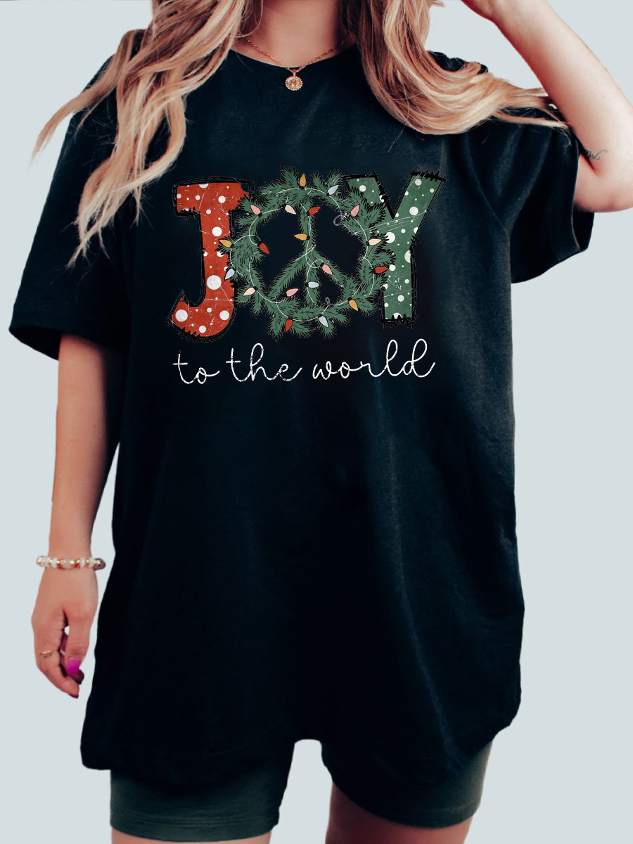 Plus Size Joy To The World T-Shirt