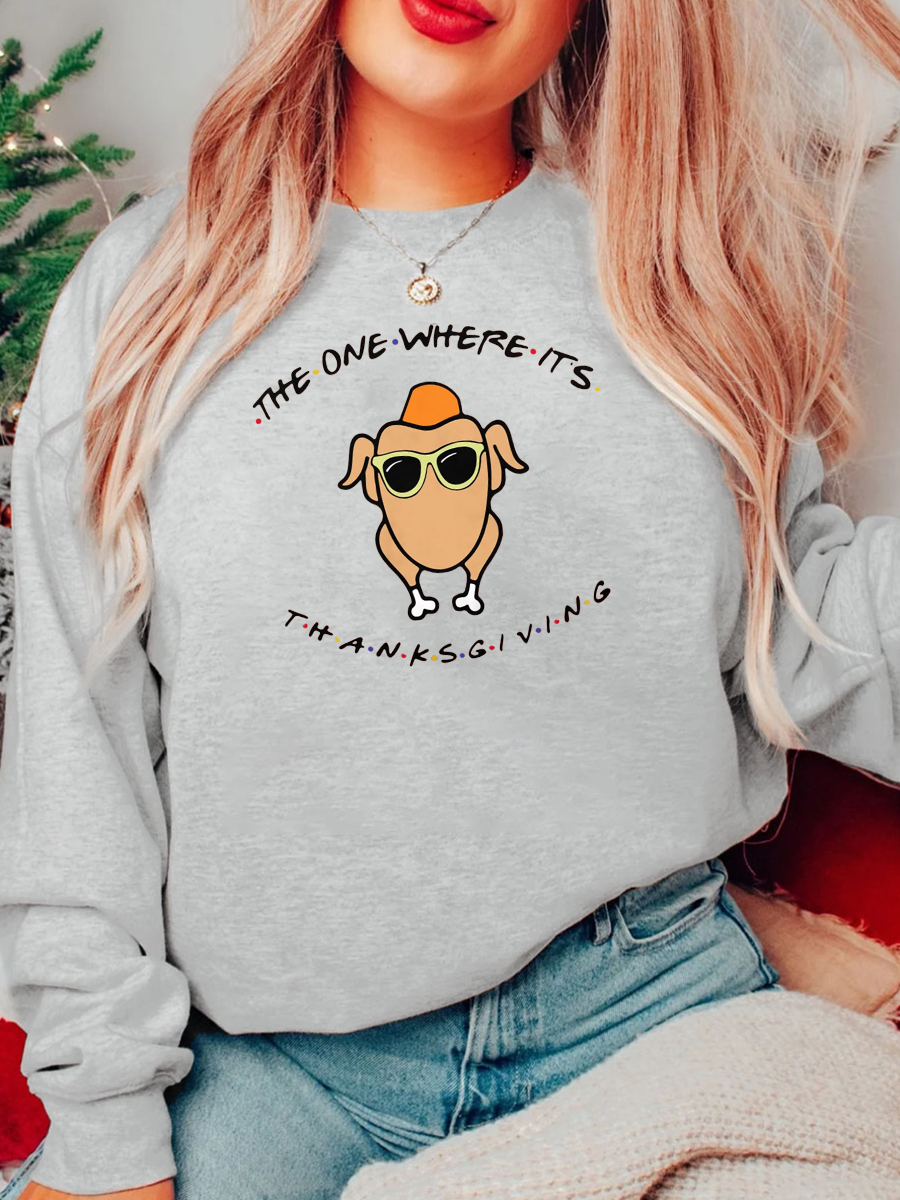 The One Where It's Thanksgiving Plus Size Sweatshirt