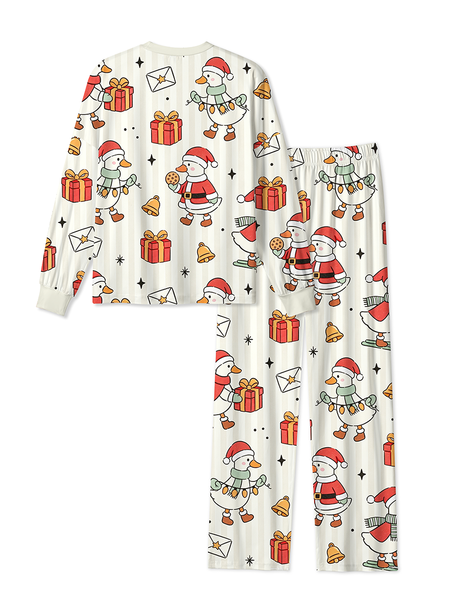 Vintage Christmas Duck Winter Mixed Pajamas