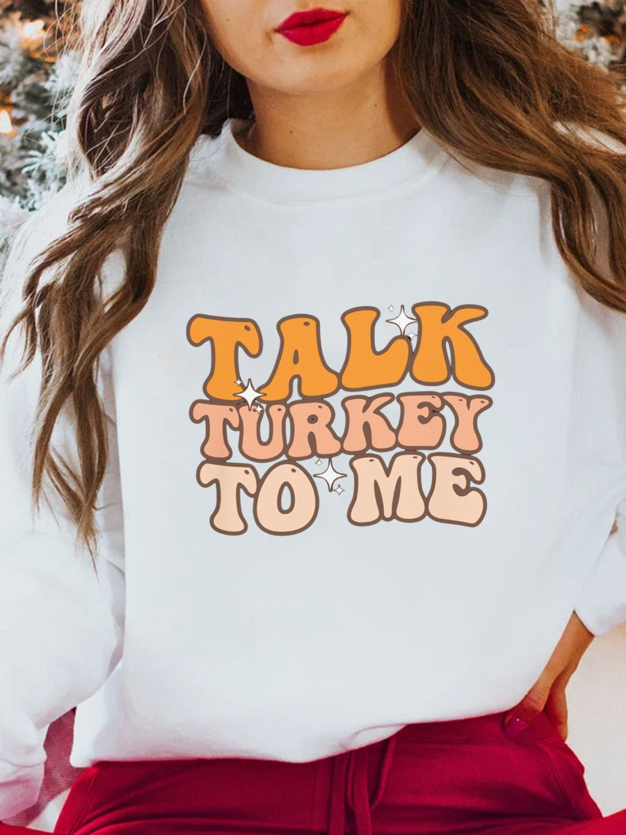 Plus Size Talk Turkey To Me Sweatshirt