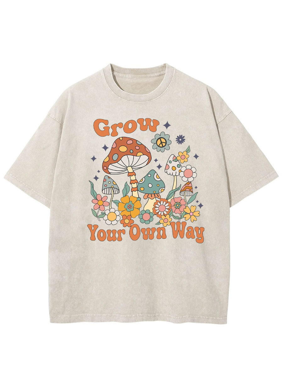 Vintage Grow Your Own Way Washed T-Shirt