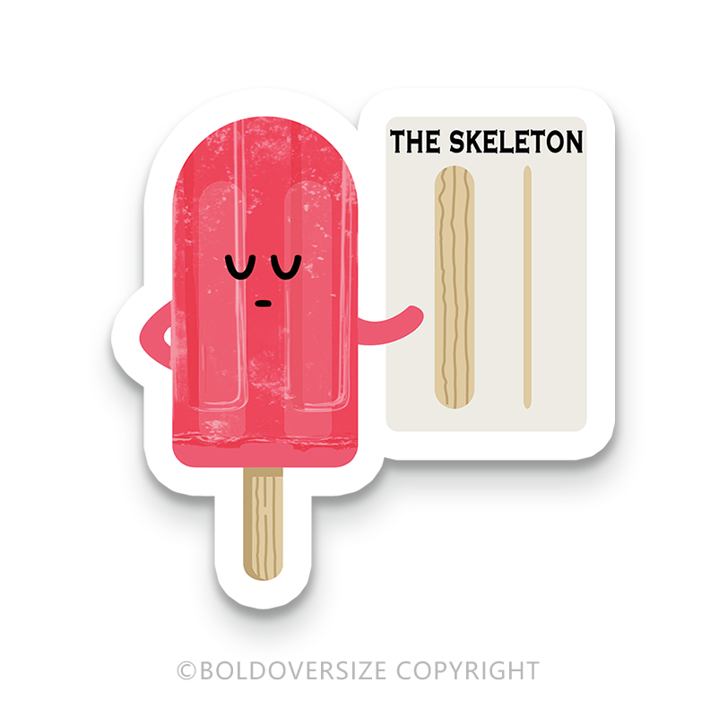 12pcs Vintage The Skeleton Sticker