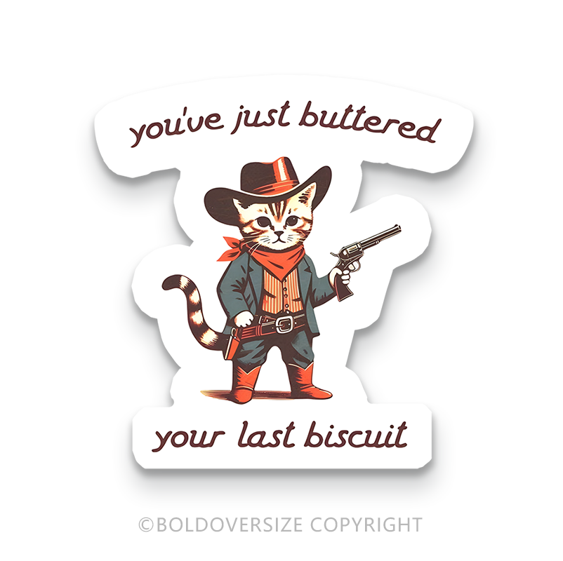 12pcs Vintage You're Just Buttered Sticker