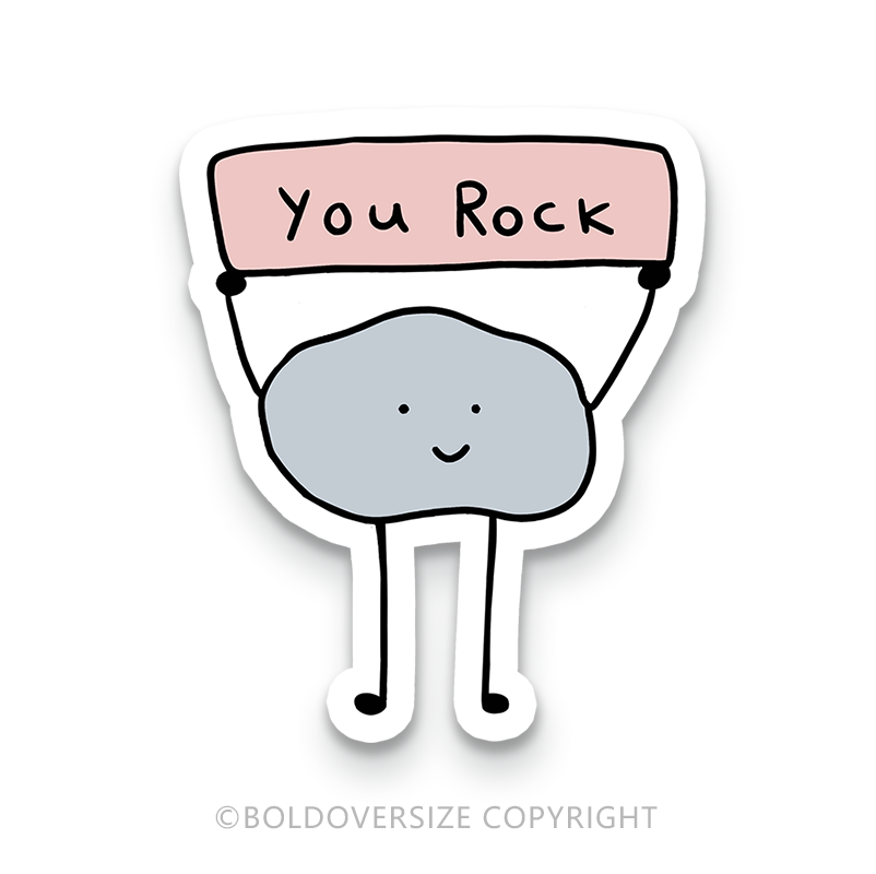 12pcs Vintage You Rock Sticker