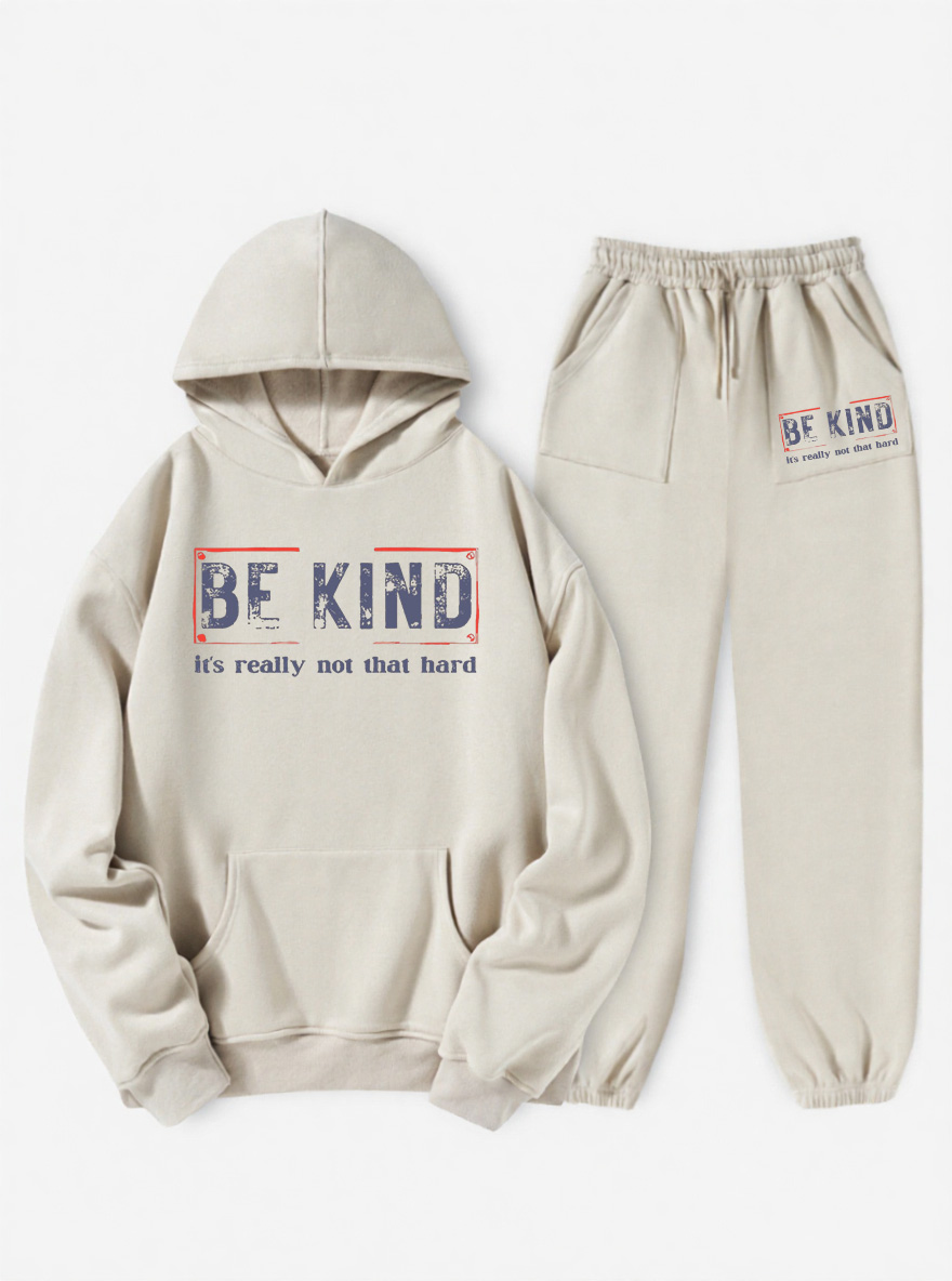 Vintage Be Kind Fleece Hoodie Suit