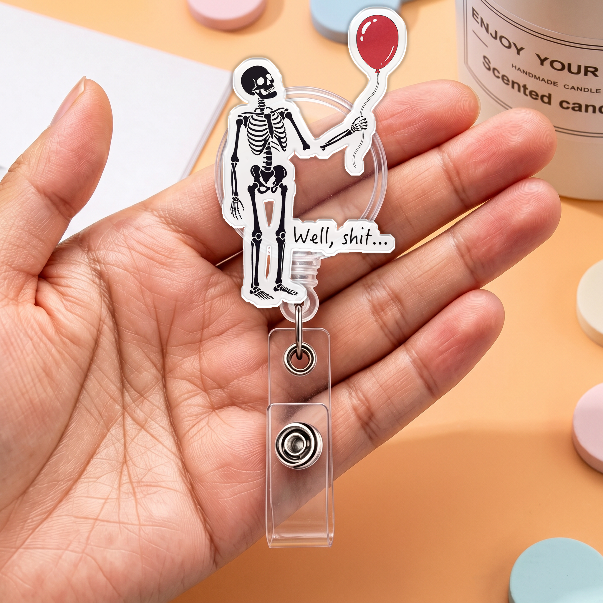 Well Alien Badge Clip
