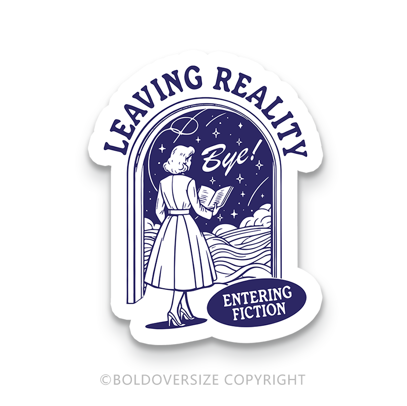 12pcs Vintage Leaving Reality Sticker