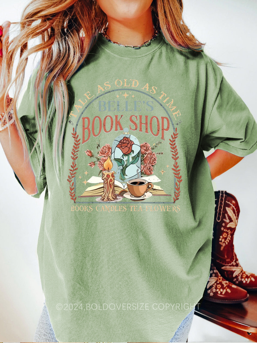 Vintage Belle'S Book Shop Tee