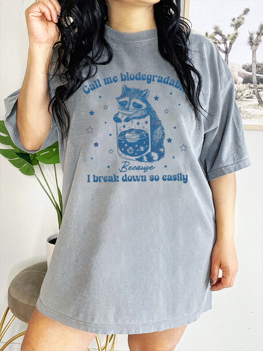 Vintage Call Me Biodegradable T-Shirt
