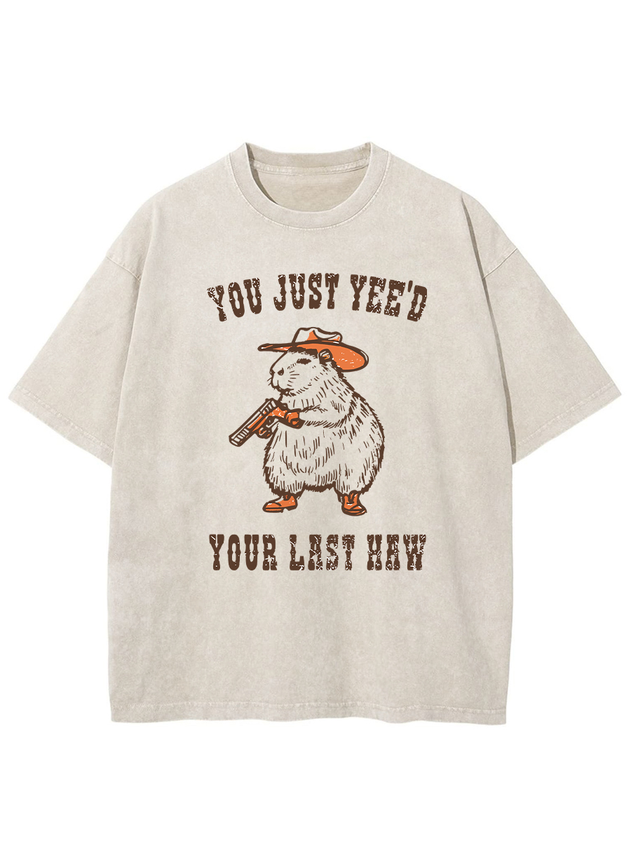 Vintage You Just Yee'D Your Last Haw Washed T-Shirt