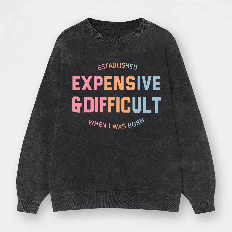 Vintage Expensive & Difficult Washed Sweatshirt