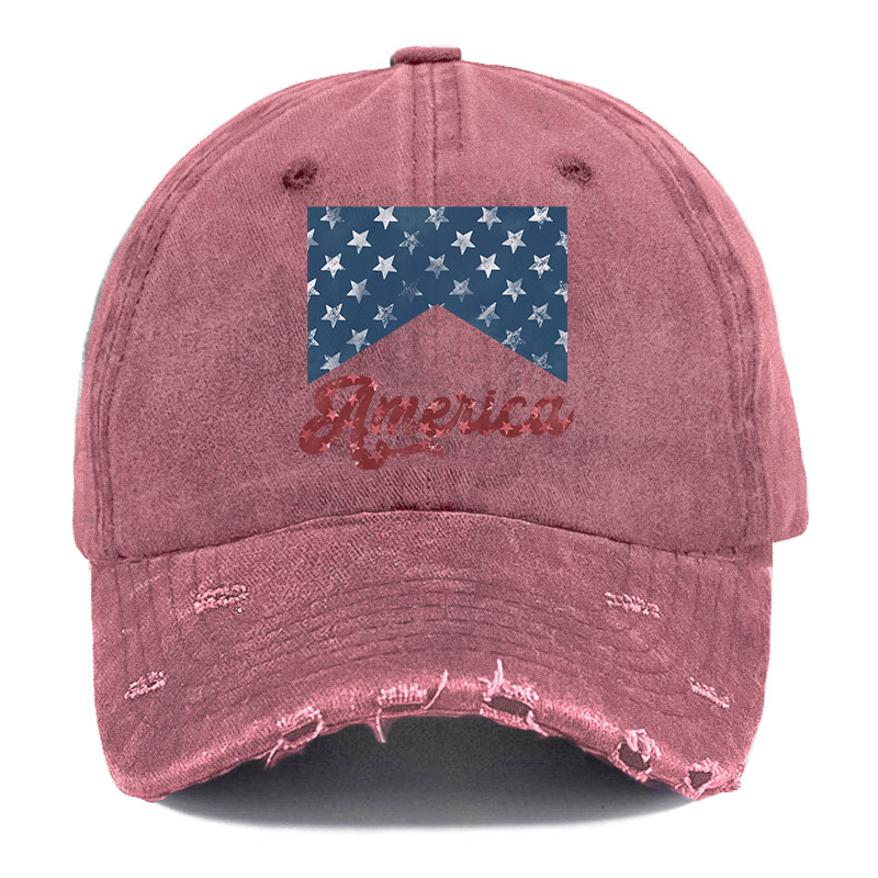 Vintage America Ripped Washed Cap