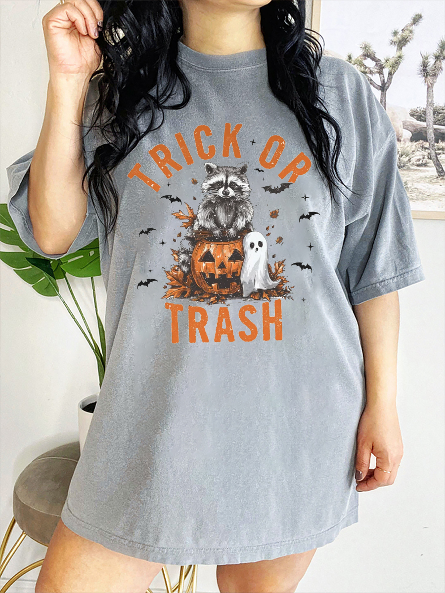 Vintage Trick Or Trash Halloween T-Shirt