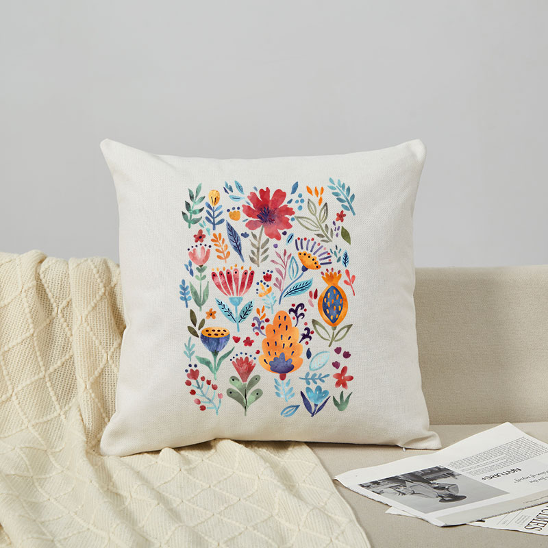 Vintage Wildflower Cushion Pillow