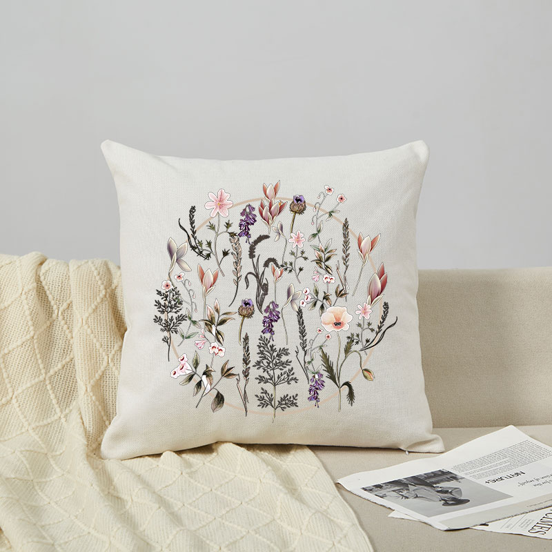 Vintage Wild Flower Cushion Pillow