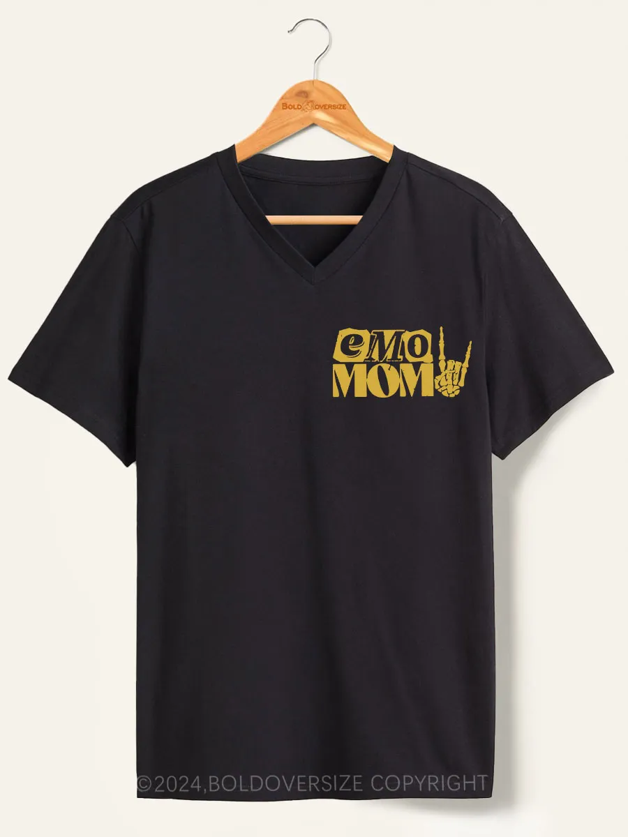 Vintage Emo Moms Club V-Neck Tee