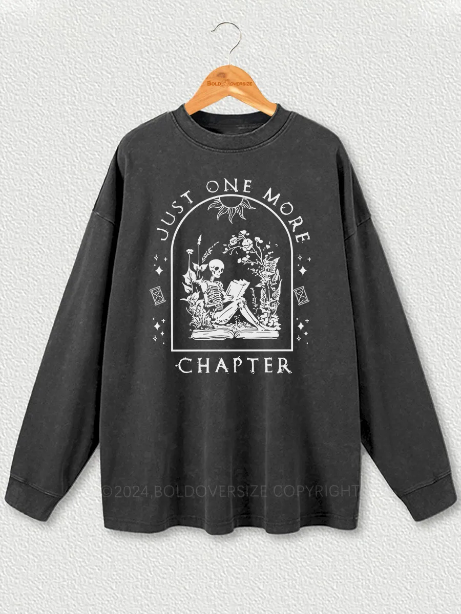 Vintage One More Chapter Washed Long Sleeve Shirt