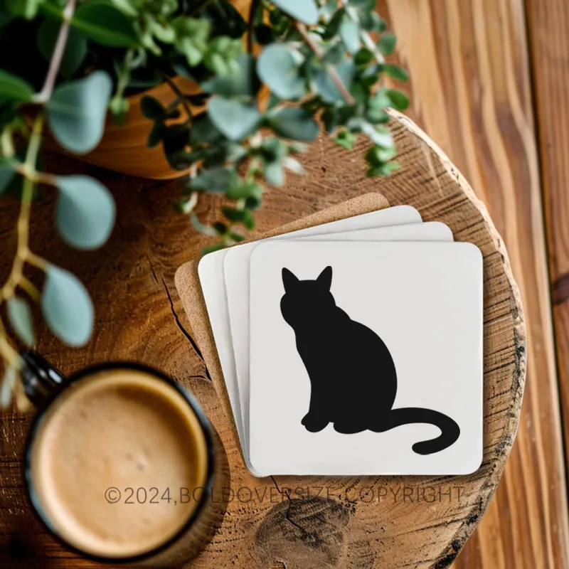 Vintage Twist The Bones Corkwood Coaster