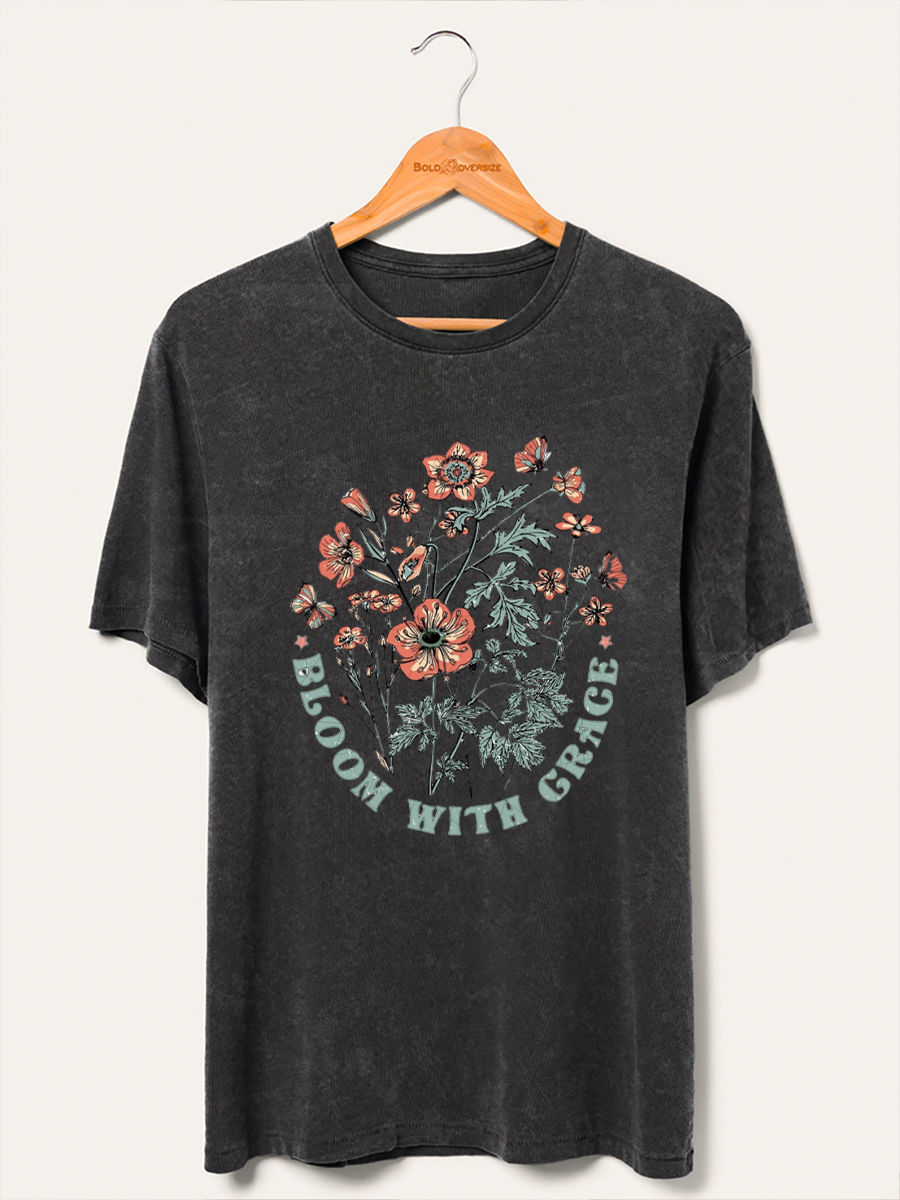 Vintage Bloom With Grace Washed T-Shirt