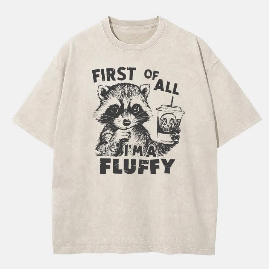 Vintaget I'm Fluffy Washed T-Shirt