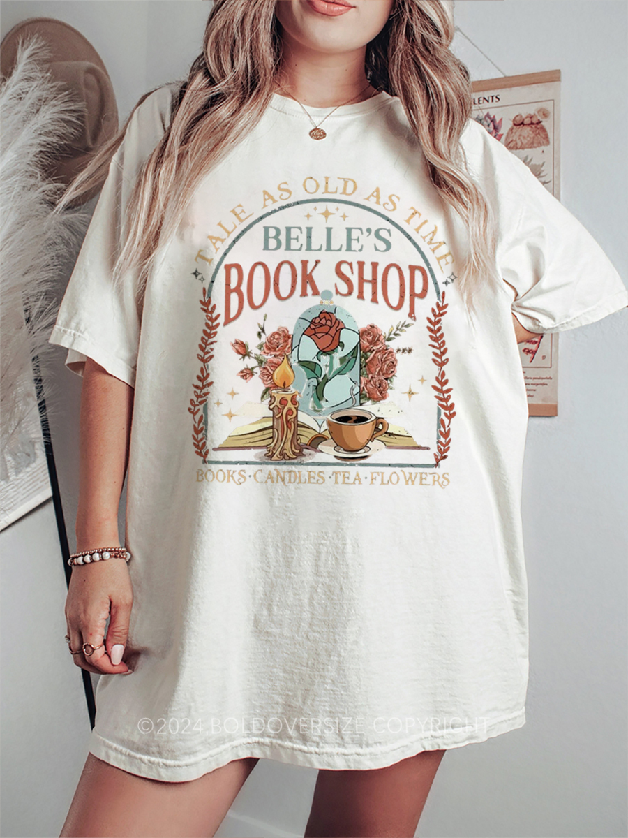 Vintage Belle'S Book Shop Tee