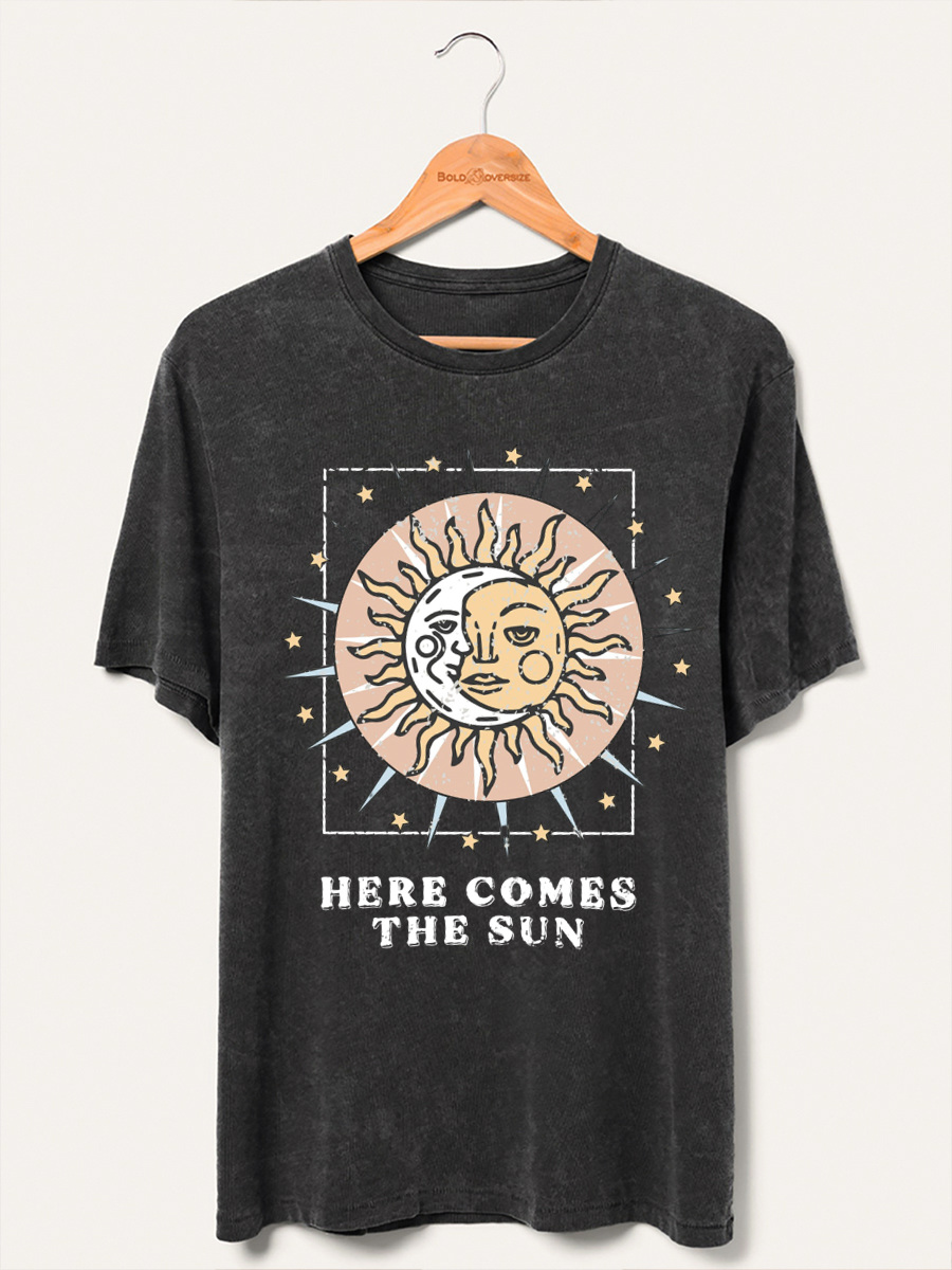 Vintage Here Comes The Sun Washed T-Shirt