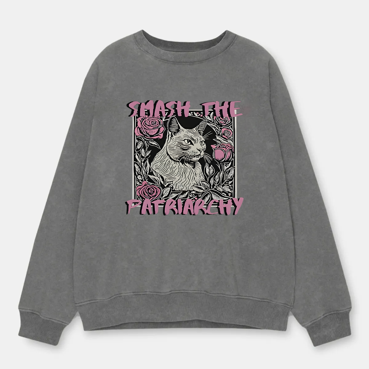 Vintage Smash The Patriarchy Washed Sweatshirt