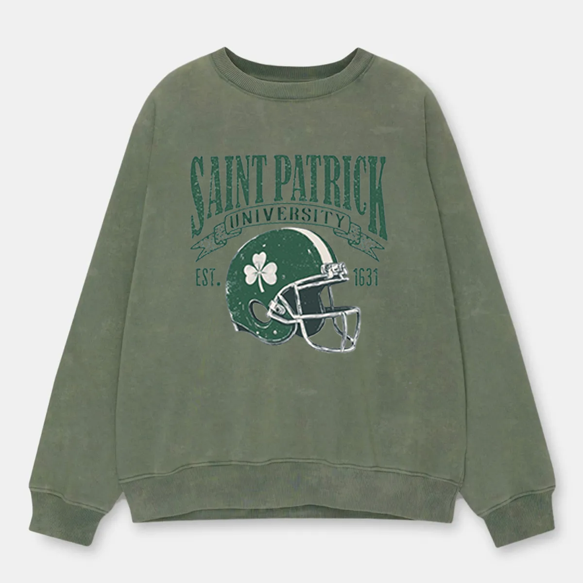 Vintage Saint Patrick University Washed Sweatshirt