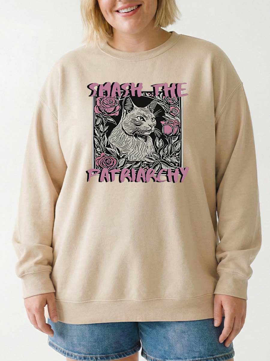 Vintage Smash The Patriarchy Graphic Sweatshirt