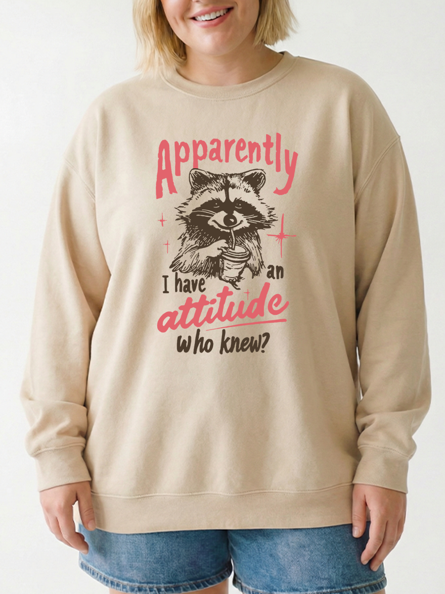 Vintage Attitude  Graphic Sweatshirt