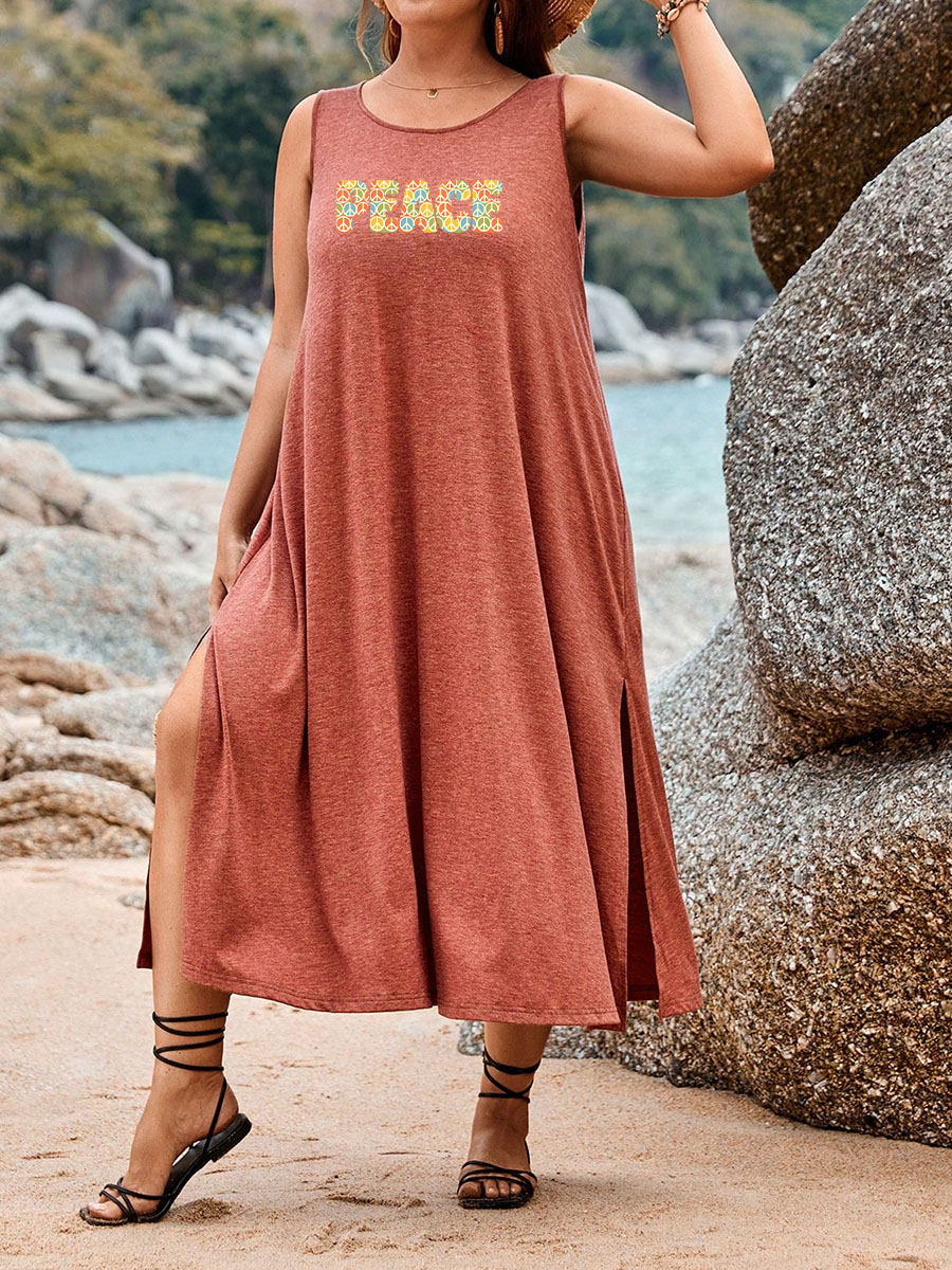 Vintage World Peace Tank Dress