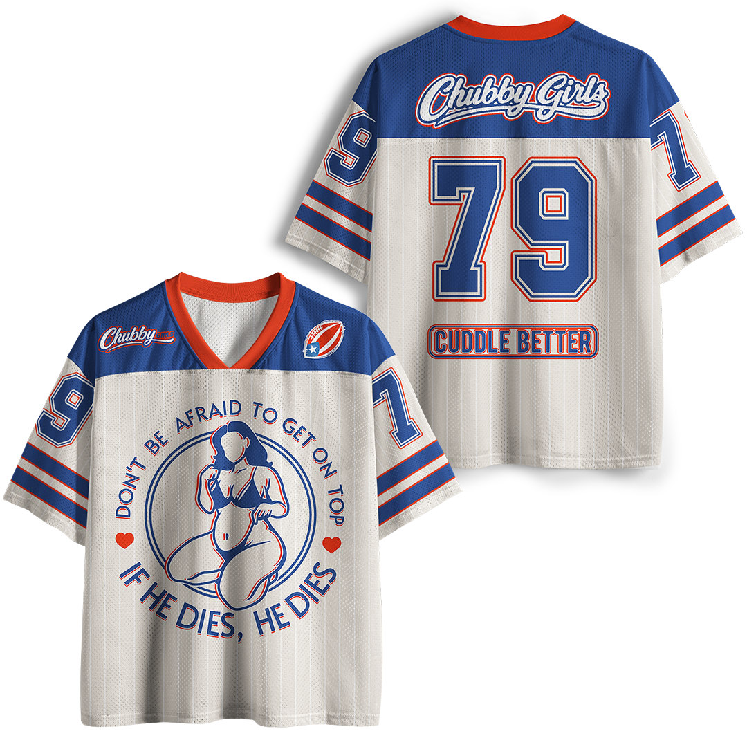 Personalized Vintage Don'T Be Afraid To Be On Top If He Dies Mesh Jersey