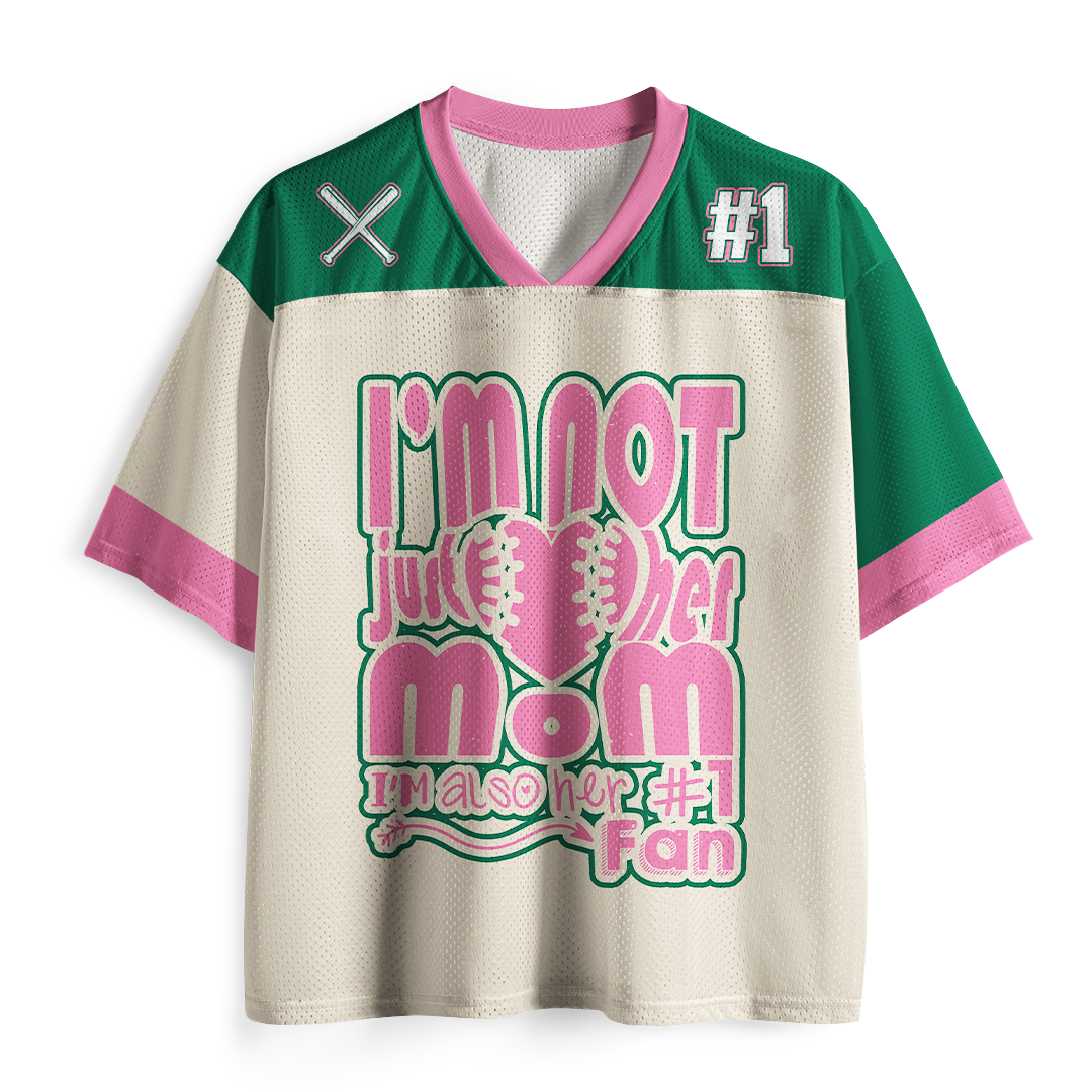 Personalized Vintage I'M Not Just A Mom Mesh Jersey