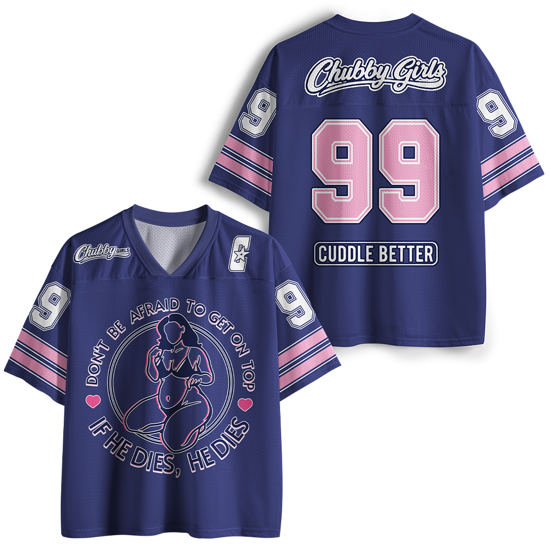 Personalized Vintage Don'T Be Afraid To Be On Top If He Dies Mesh Jersey