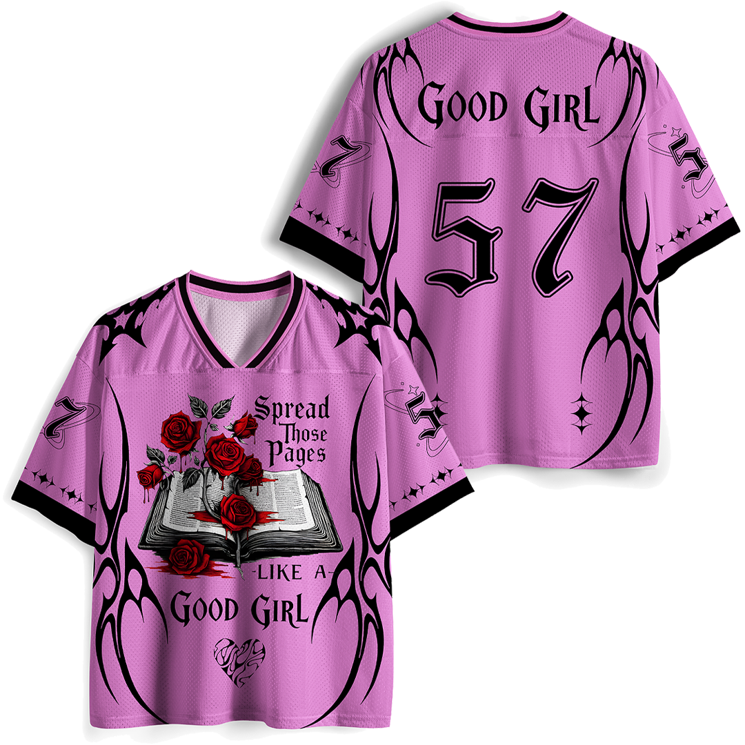 Vintage Spread Those Pages Mesh Jersey