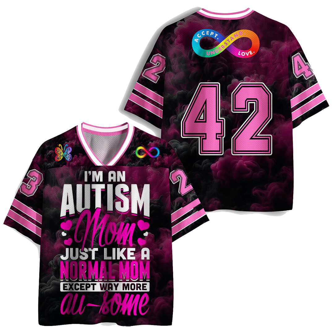 Vintage I‘M An Autism Mom Just Like A Normal Mom Except Way More All-Time Mesh Jersey