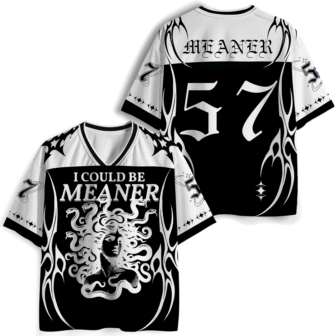 Vintage I Could Be Meaner Mesh Jersey