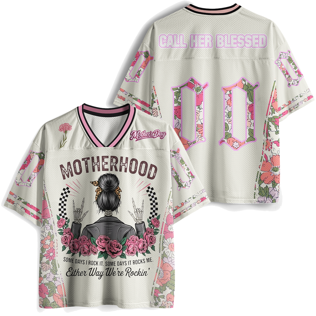 Vintage Motherhood Rock Mesh Jersey
