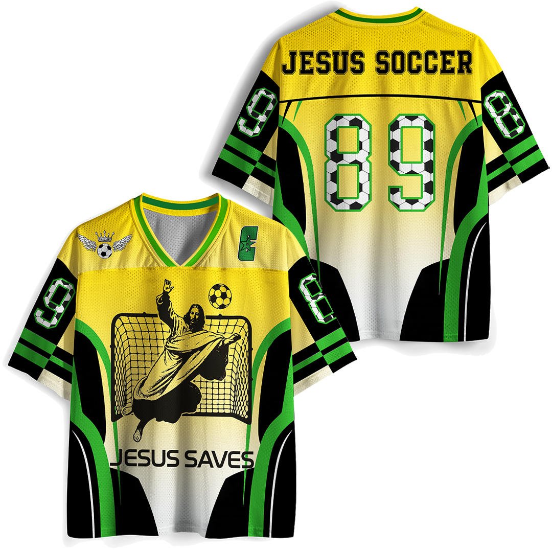 Vintage Jesus Saves Mesh Jersey
