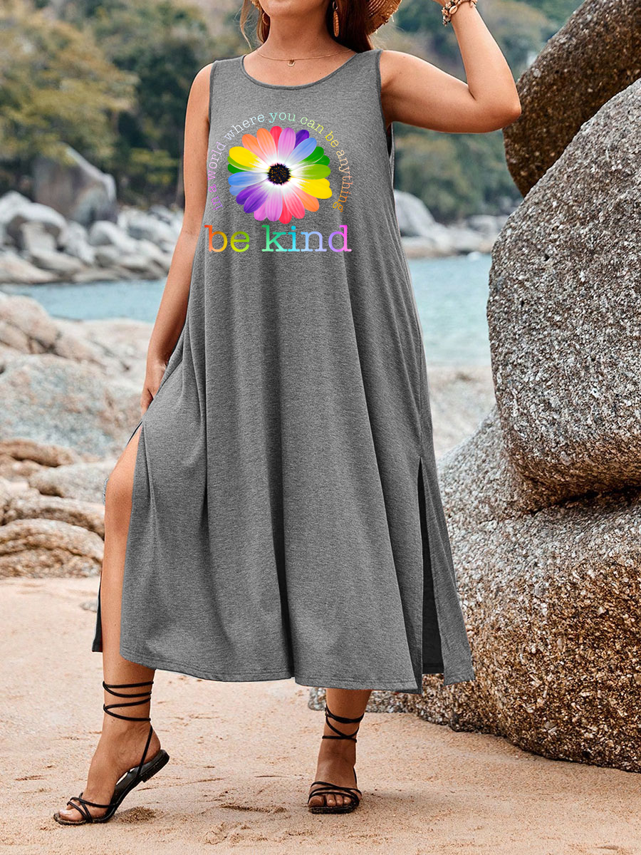 Vintage In A World Where You Can Be Anything Tank Dress