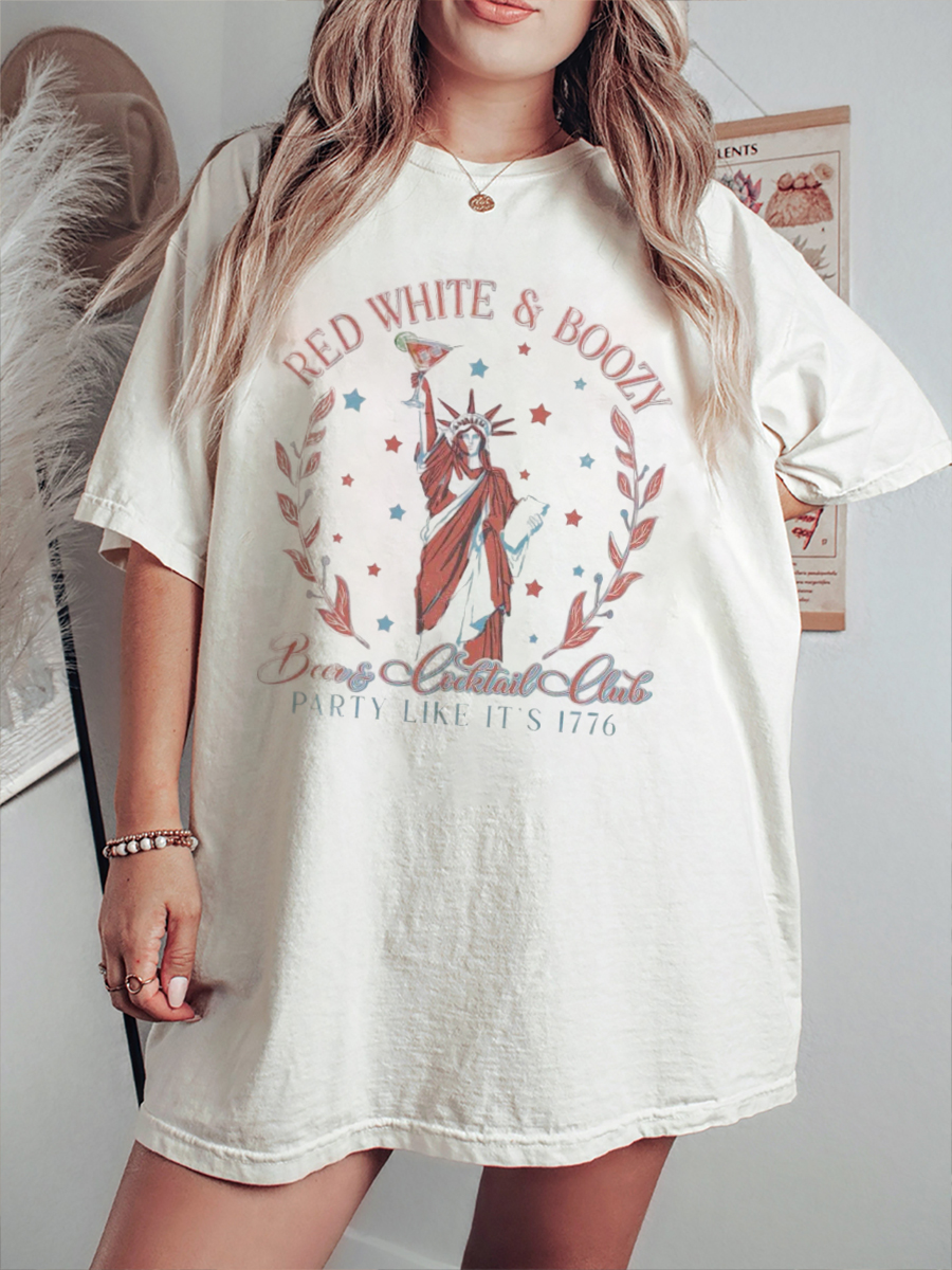 Vintage Red White & Boozy T-Shirt