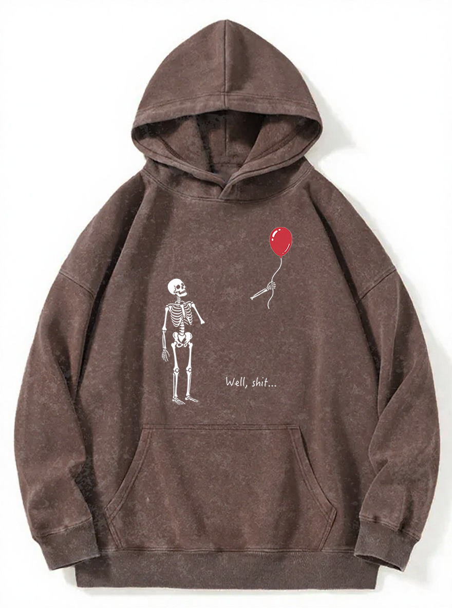 Vintage Skeleton Lost Balloon Washed Hoodie