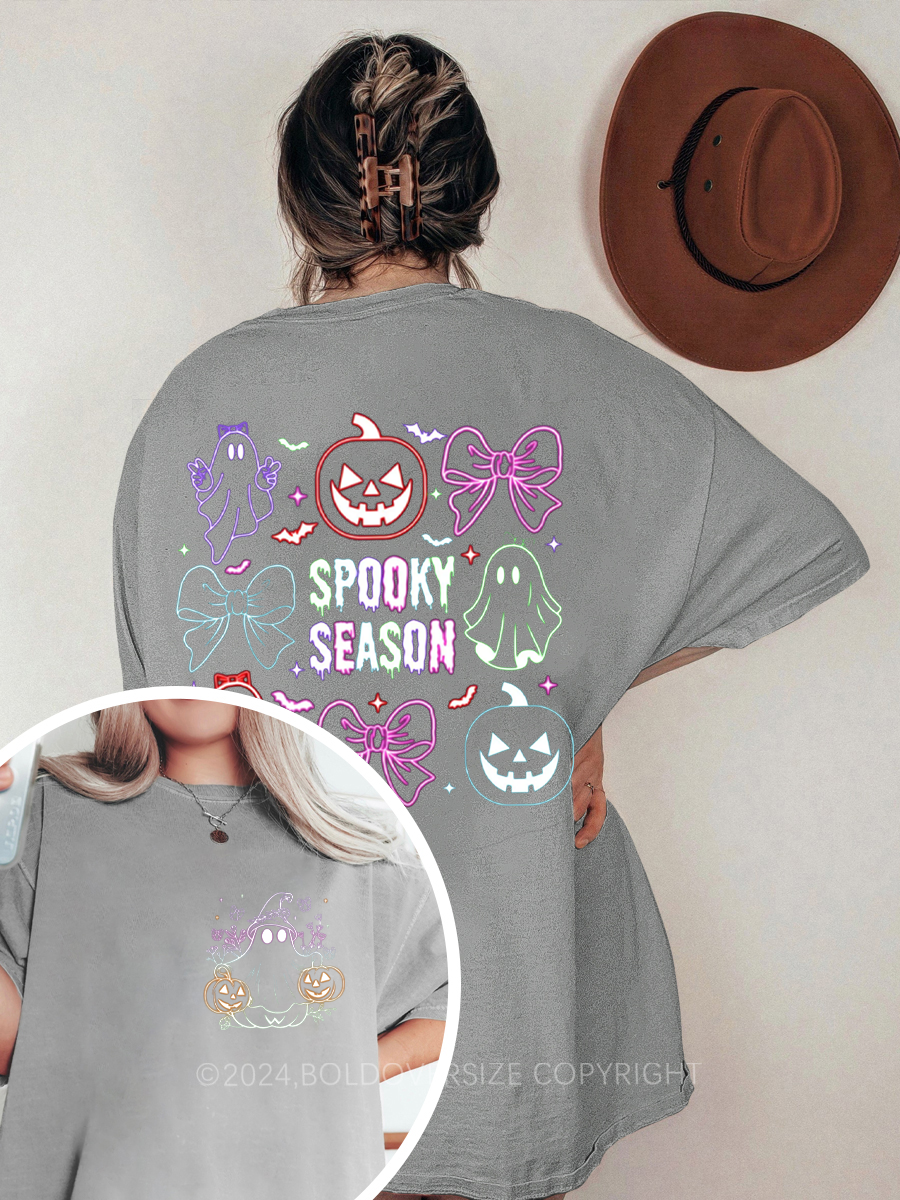 Vintage Spooky Season Oversize Graphic Tee